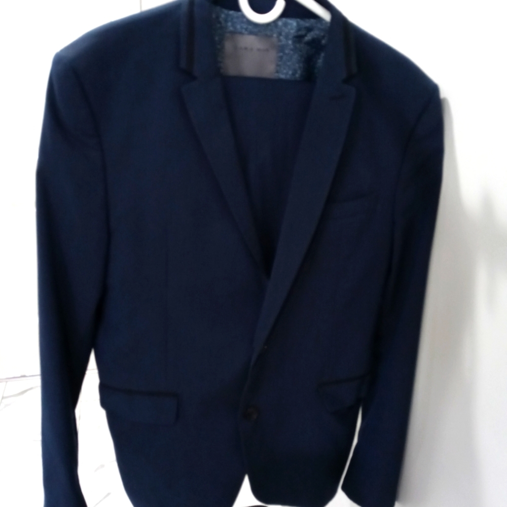 Zara Navy Blue Suit